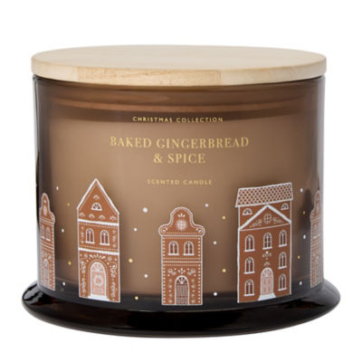 ASDA Baked Gingerbread & Spice Glass Decal Candle