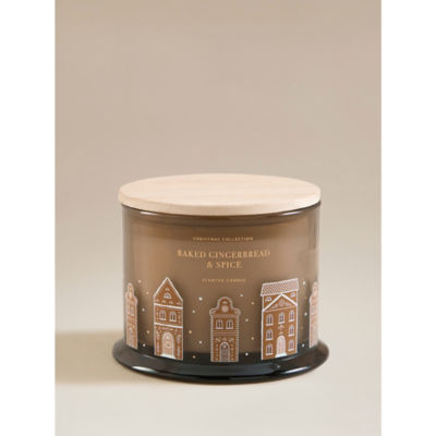ASDA Baked Gingerbread & Spice Wooden Lid Candle