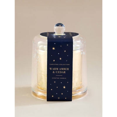 ASDA Warm Amber & Cedar Cloche Candle