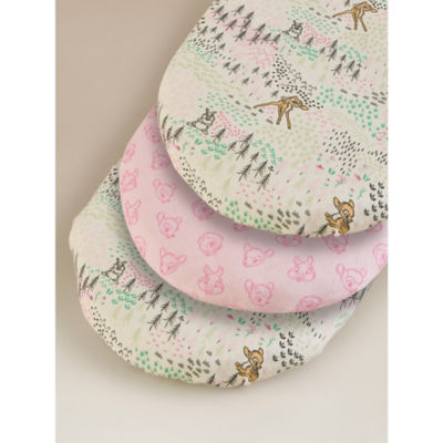 ASDA Bambi Cotton Jersey Moses Fitted Sheets - Set of 3