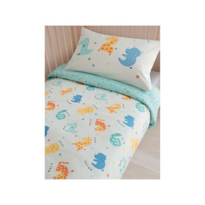 ASDA Safari Print Cotton Reversible Toddler Duvet Set