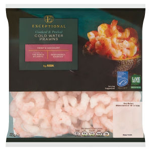 ASDA Exceptional by  Cooked & Peeled Cold Water Prawns 225g