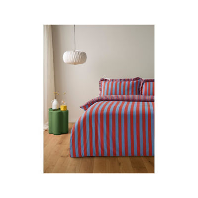 ASDA Box Pleat Striped Duvet Set King