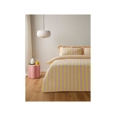 ASDA Box Pleat Striped Duvet Set King