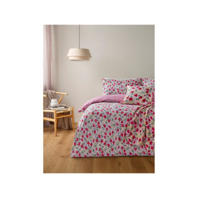 ASDA Strawberry Blossom Reversible Duvet Set Single