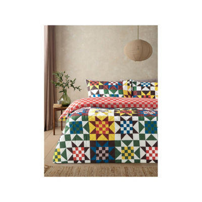 ASDA Western Pinsonic Patch Duvet Set Double