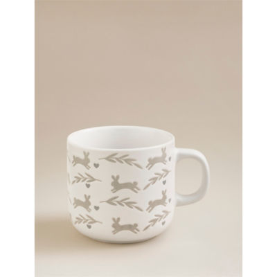 ASDA White Bunny Wax Resist Mug