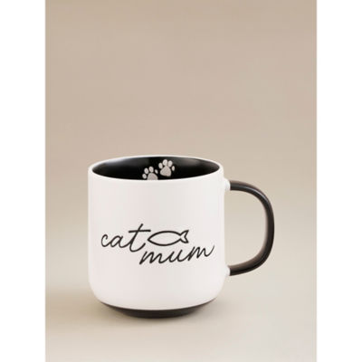 ASDA Black & White Cat Mum Mug