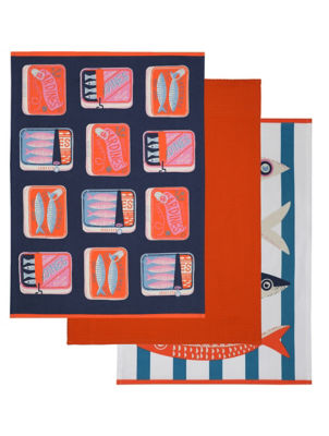ASDA Sardine Tea Towel Set