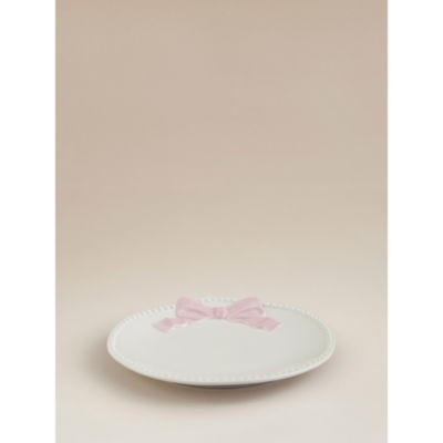 ASDA Pink & White Bow Side Plate