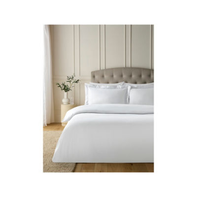 ASDA Satin Stripe Cotton Reversible Duvet Set Double