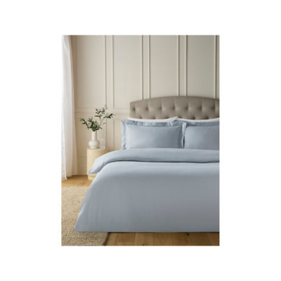 ASDA Satin Stripe Cotton Reversible Duvet Set King