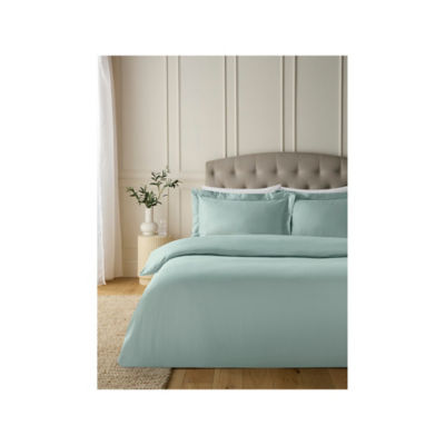 ASDA Satin Stripe Cotton Reversible Duvet Set King