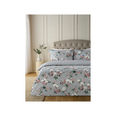ASDA Sateen Floral Cotton Reversible Duvet Set Double
