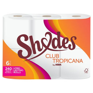 Shades by Asda 6 Club Tropicana Rolls
