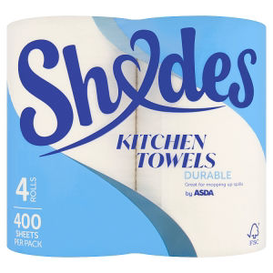 ASDA Shades Shades Everyday Kitchen Towels 4 Rolls