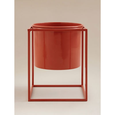 ASDA Red Metal Planter & Stand