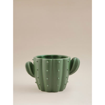 ASDA Green Ceramic Cactus Planter