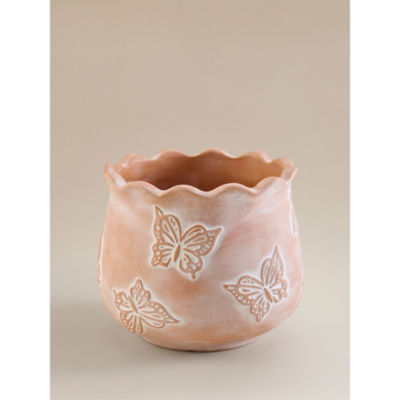 ASDA Terracotta Butterfly Planter