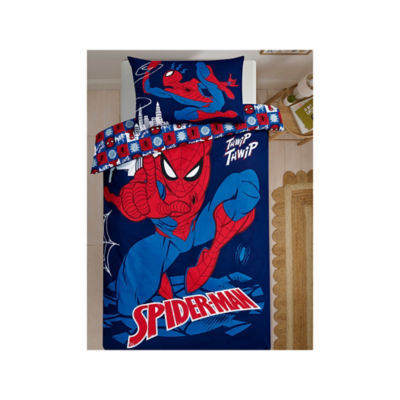 ASDA Marvel Spider-Man Navy Reversible Duvet Set Double