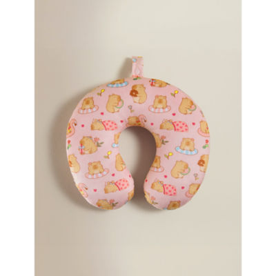 ASDA Pink Capybara Travel Pillow