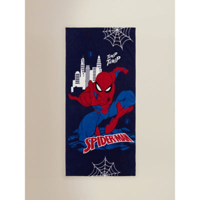 ASDA Marvel Spider-Man Print Navy Cotton Beach Towel