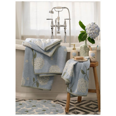 ASDA Stacey Solomon Blue Hydrangea Cotton Hand Towel