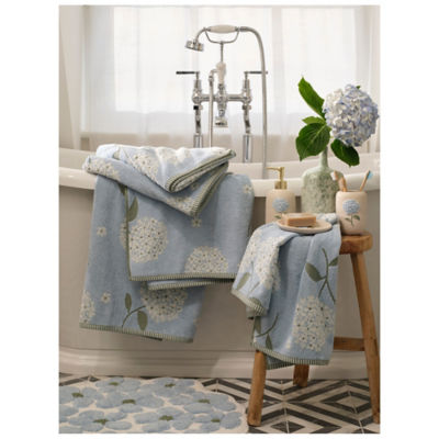 ASDA Stacey Solomon Blue Hydrangea Cotton Bath Sheet