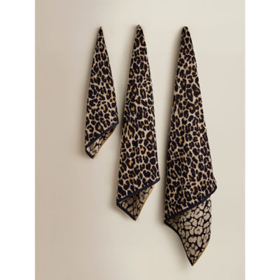 ASDA Beige Leopard Cotton Towel Range