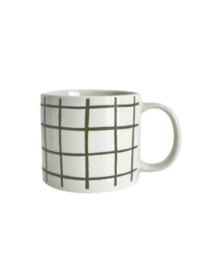 ASDA Green Check Mug