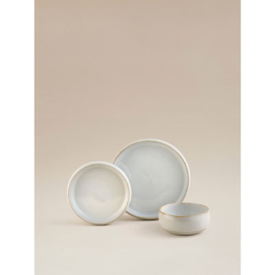 ASDA White Reactive Glaze Dinner Set 12 Piece