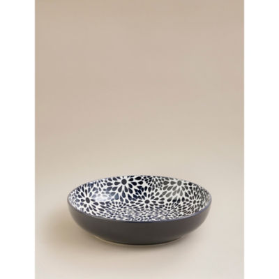 ASDA Blue & White Floral Pasta Bowl