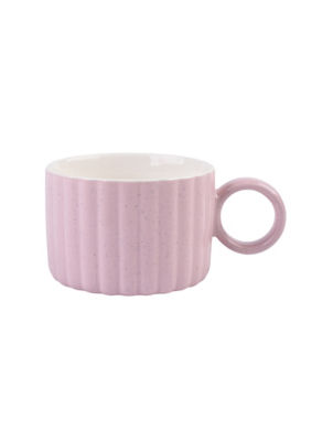 ASDA Pink Embossed Speckle Ribbed Mug