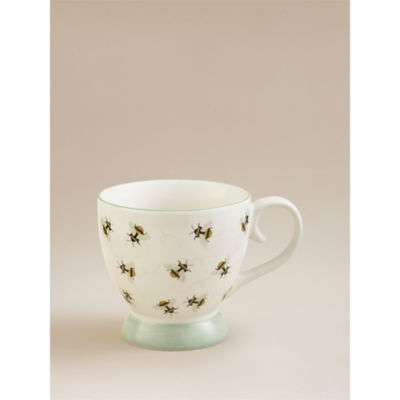 ASDA White Bee Footed Mug