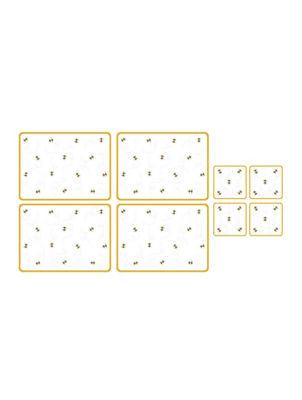 ASDA Bee Placemat & Coaster Set