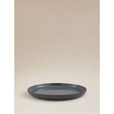 ASDA Dark Grey Concrete Dinner Plate