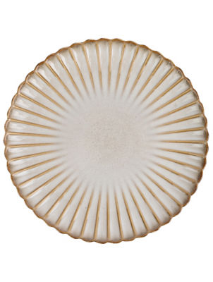 ASDA Natural Reactive Scalloped Dinner Plate