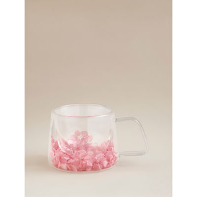 ASDA Pink Floral Double Wall Mug