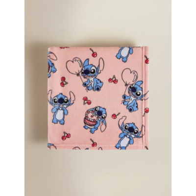 ASDA Disney Stitch Cake Pink Super Soft Throw 120x150