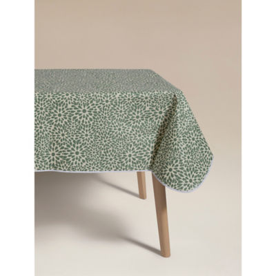 ASDA Green Floral Wipeclean Tablecloth