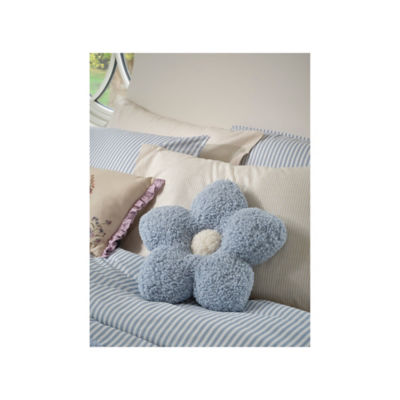ASDA Stacey Solomon Blue Flower-Shaped Cushion