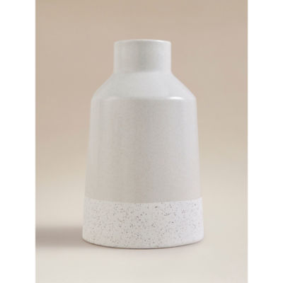 ASDA Beige & White 2 Tone Vase