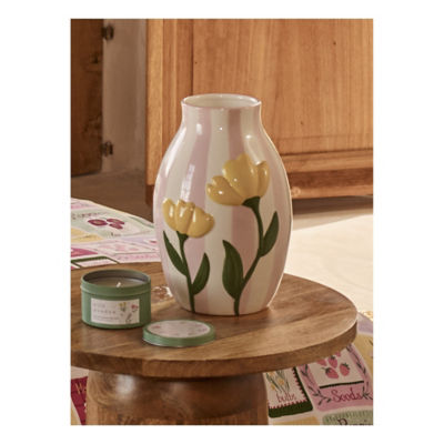 ASDA Pink Floral Vase