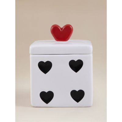 ASDA Black & White Dice Trinket Pot