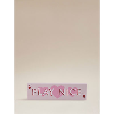 ASDA Play Nice Wooden Sign