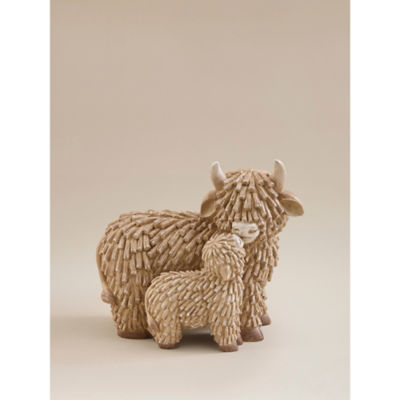 ASDA Brown Highland Cow Ornament