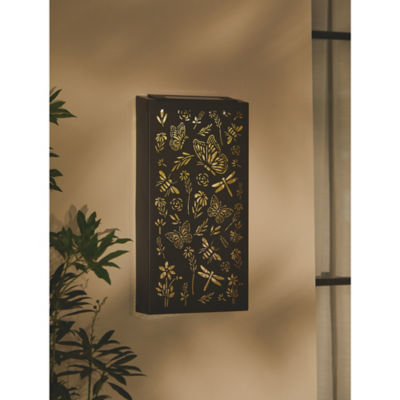 ASDA Black Bee & Butterfly Wall Panel Solar Light