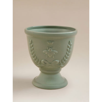 ASDA Green Ceramic Bee Urn Planter