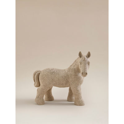 ASDA Beige Large Horse Ornament