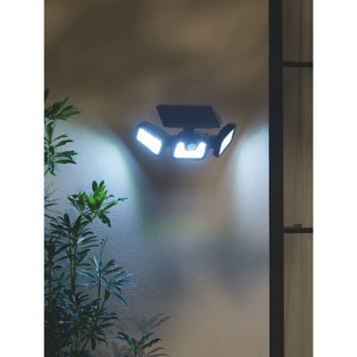 ASDA Black & White Solar Security Light with Motion Sensor